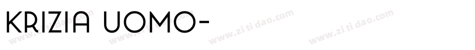 Krizia Uomo字体转换
